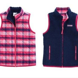 Girl's M (10-12) Vineyard Vines Reversible Vest